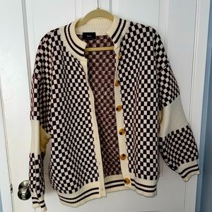 DRESSED IN LALA “EXCLUSIVE: Get What I Want Grandpa Cardigan in Coffee/Cream”